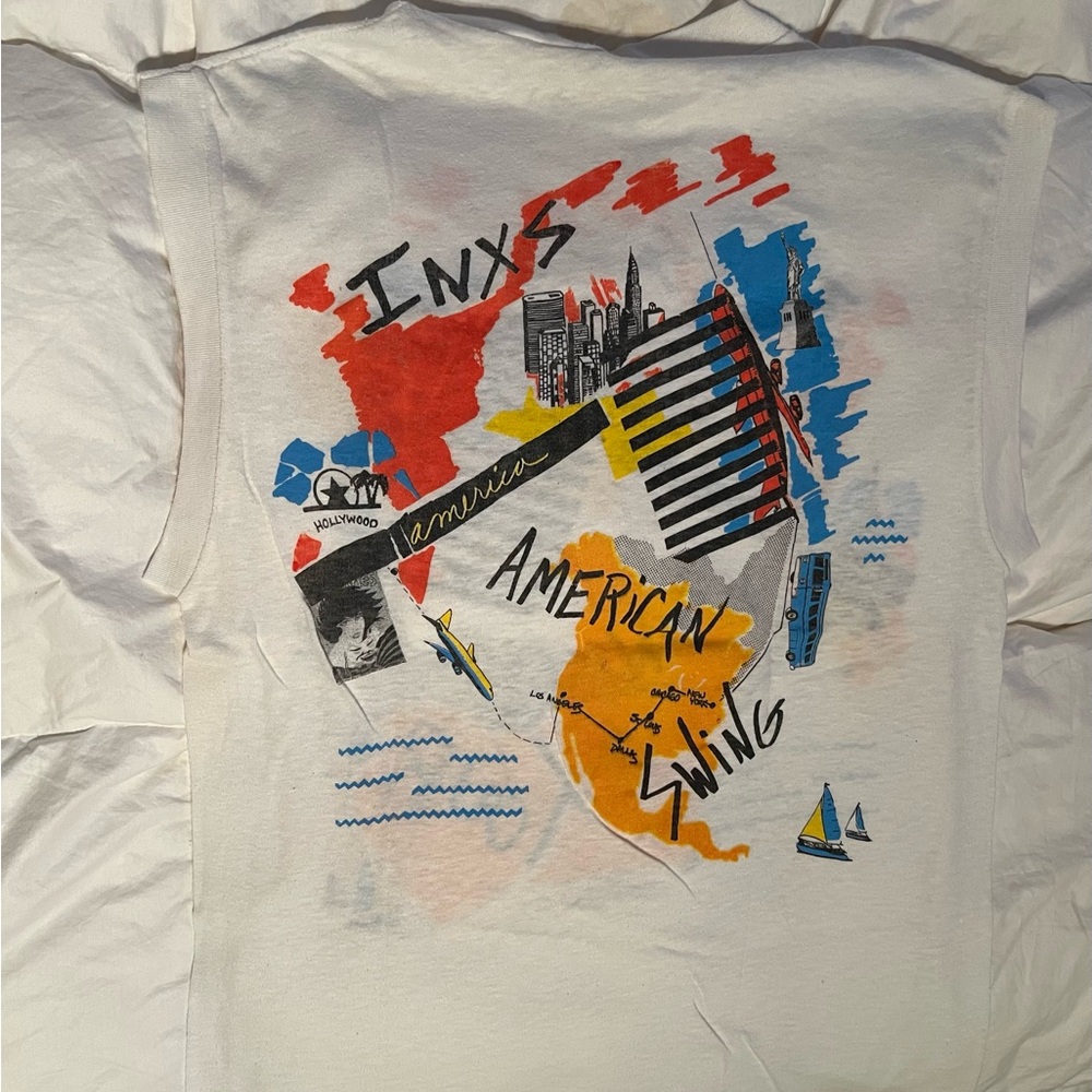 Vintage INXS concert T shirt. 1984 Swing Tour